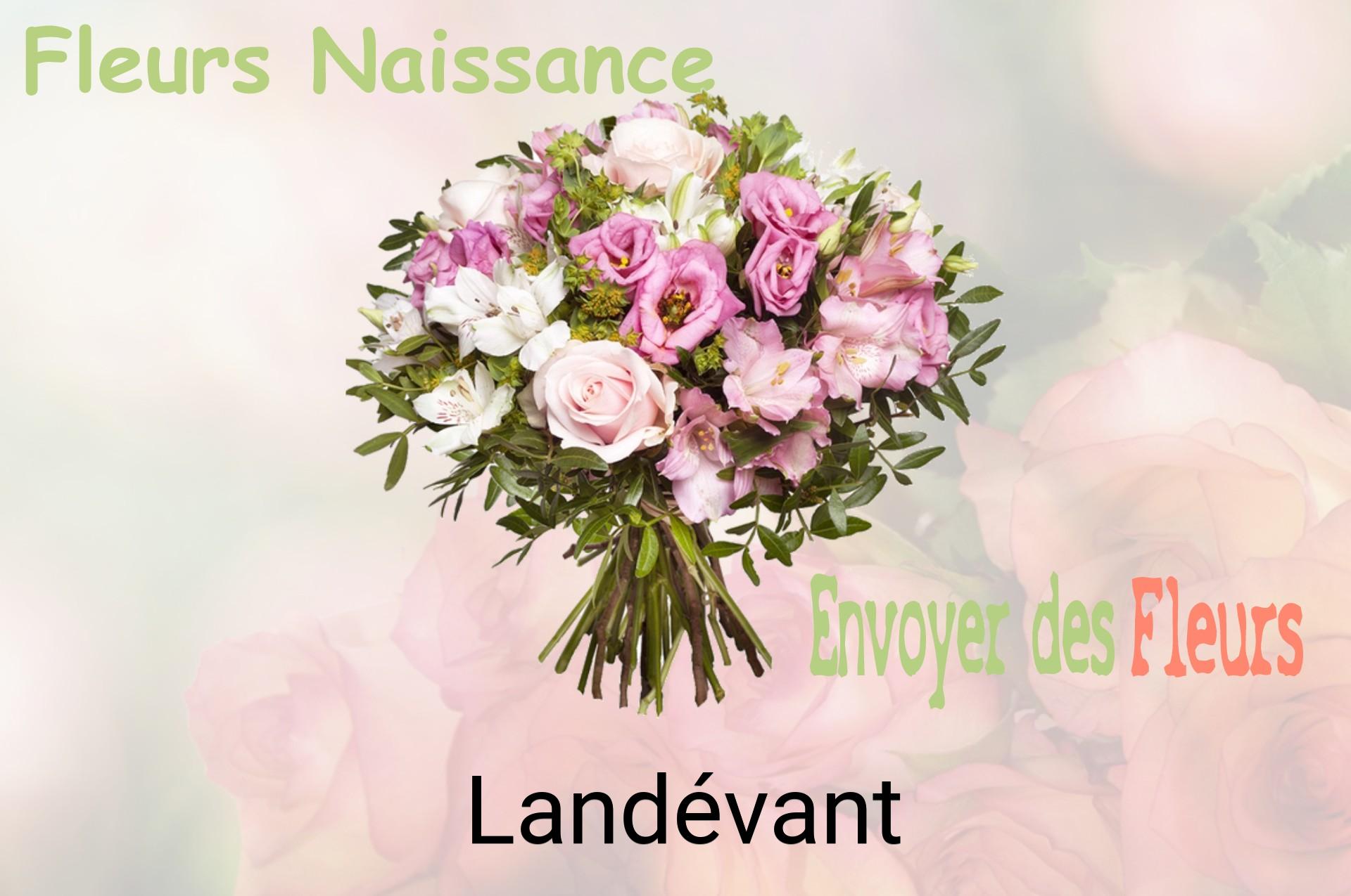 Bouquet de fleurs de naissance livré à Landévant